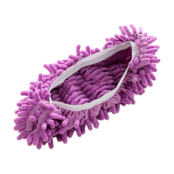 Washable Detachable Lazy Mop Slippers, Reusable Polyester Cleaning Shoe Covers, Hands-Free Floor Cleaner Slippers for Hardwood Tile Floors, Single Piece (Size/Colour as Pictured)
