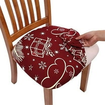 Washable Dining Room Chair Seat Covers 1Pc,Dining Chair Seat Covers Removable Kitchen Seat Covers Chair Covers For Dining Chairs Anti-Dust Dining Roomseat Cushion Slipcovers A
