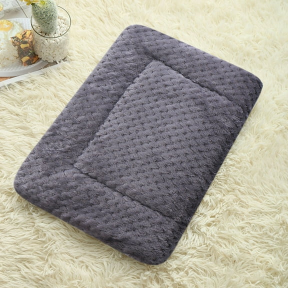 Washable Dog Bed Deluxe Plush Dog Crate Beds Comfy Kennel Pad Anti-Slip Pet Sleeping Mat for Large, Jumbo, Medium, Small Dogs Breeds