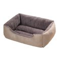 thumbnail image 1 of Washable Dog Bed for Small Dogs & Cats, Cozy Rectangle Pet Sofa Bed with Breathable Bolster, Calming Non-Slip Bed for Extra Small Pets, Comfortable Indoor Crate Mat for Puppies and Felines, 1 of 6
