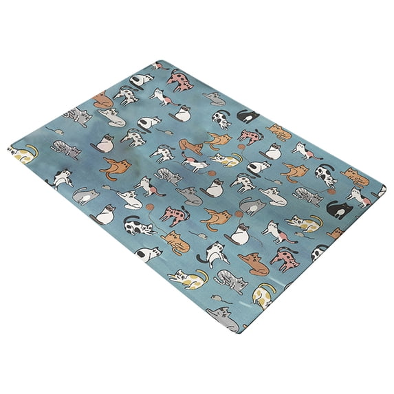 Washable Dog Cooling Mat, Non-Scratch Cool Mat for Large Medium Small Dogs, Portable Pet Cooling Pad for Summer