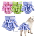thumbnail image 1 of Washable Dog Diapers Female, Reusable Pet Underwear Featuring Soft Floral Print Design & Secure Hook & Loop Closure for Indoor Use, 1 of 8