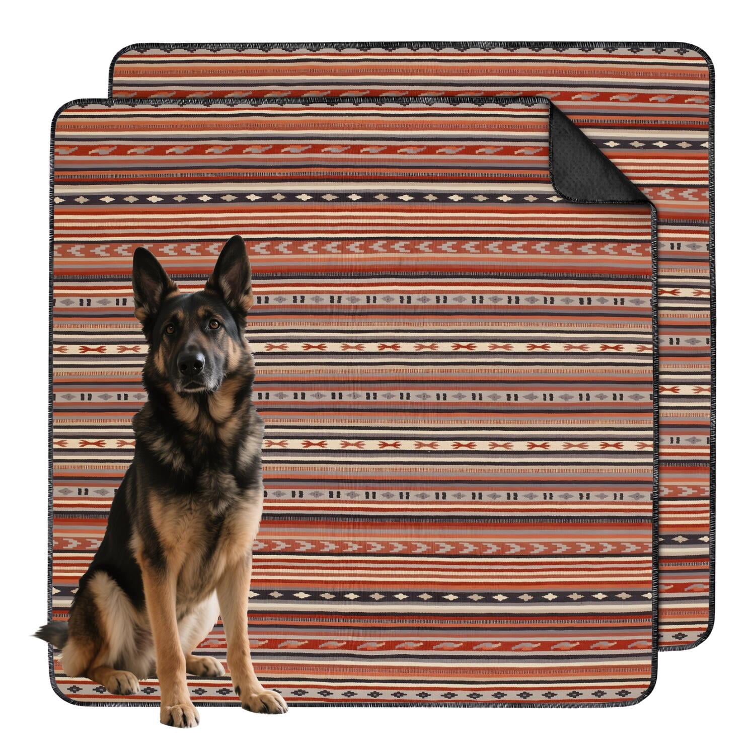 Washable Dog Pad for Floors and Crates, Large 48x48 Reusable Potty Pads with Non-Slip Grip, Leak-Proof for Puppy Training and Adult Dog Indoor Use