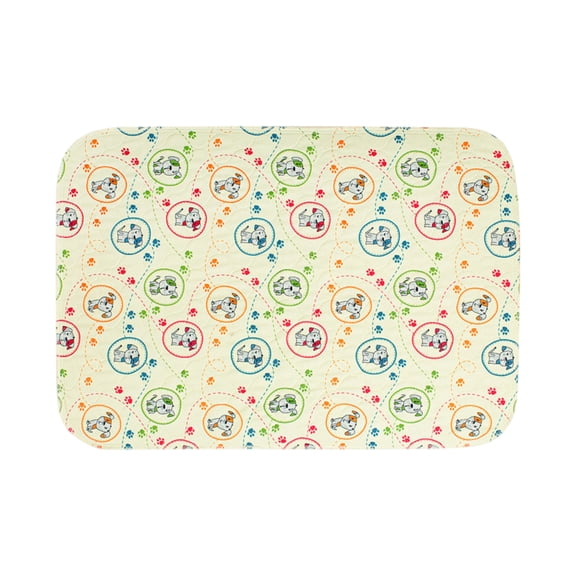 Washable Dog Pee Pads Reusable Leak-Proof Absorbent Training Mat, Non-Slip Bottom, 16x24 Inch, Machine Washable for Puppy Crate and Floor Protection, Soft