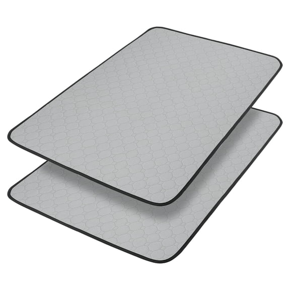 Washable Dog Urine Pad - Waterproof Training Mat, 34.5"x23", Non-Slip, Reusable, 2 Pack, for Puppies & Cats