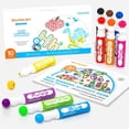 thumbnail image 1 of Washable Dot Markers, 10 Colors Bingo Daubers with Dot Coloring Book and 70 Patterns Coloring PDF Sheets, Non-Toxic Water-Based Dot Markers by Shuttle Art, 1 of 8