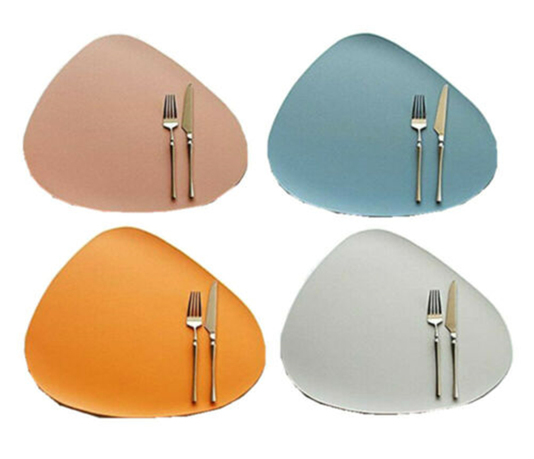 Washable Droplet Indoor Placemats for Protect Table Set of 4, Nonslip