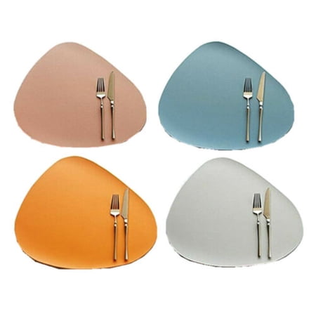 Washable Droplet Indoor Placemats for Protect Table Set of 4, Non-slip Table Mats Multi-Color