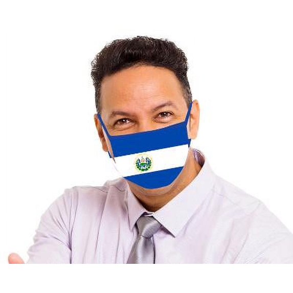 Washable El-Salvador.. Unisex Mask Flag With Air Filter And Free Shipping