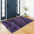 thumbnail image 1 of Brisasol Entryway Rugs 3x5 Washable Rug Non Slip Modern Abstract Area Rug Super Soft Low Pile Indoor Rug for Entry Kitchen Bedroom, Purple White, 1 of 8