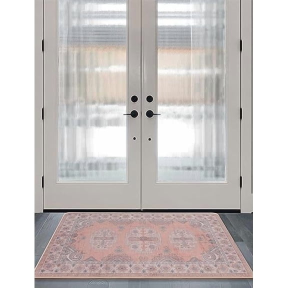 Washable Entryway Runner Area Rug : 2x3ft Stain Resistant Small Entry Rug Boho Doorway Throw Rug Non Slip Laundry Room Floor Carpet for Bedroom Bedside Kitchen Indoor Home Decor Doormat