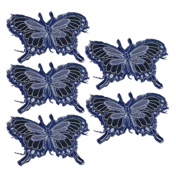 Washable Fabric Butterfly Iron On Patches For Kids Clothes Accessories