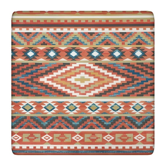 Washable Fabric Flowers Pattern Table Cover with Bohemian Style for Various Settings