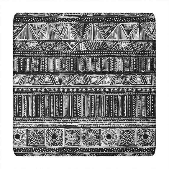 Washable Fabric Flowers Pattern Table Cover with Bohemian Style for Various Settings