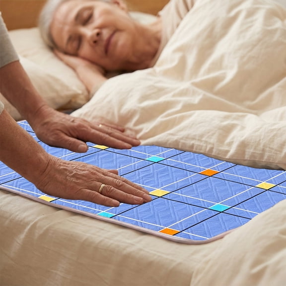 Washable Fabric Incontinence Pad Non Slip Backing Absorbent Underpad For Adults Seniors And New Mothers Reusable Protective Bedding Mat