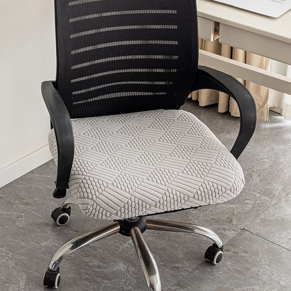 Washable Fabric Office Chair Seat Cover Protector, Desk Chair Slipcover for Computer Chair, All-Season Seat Protection for Home or Office Use