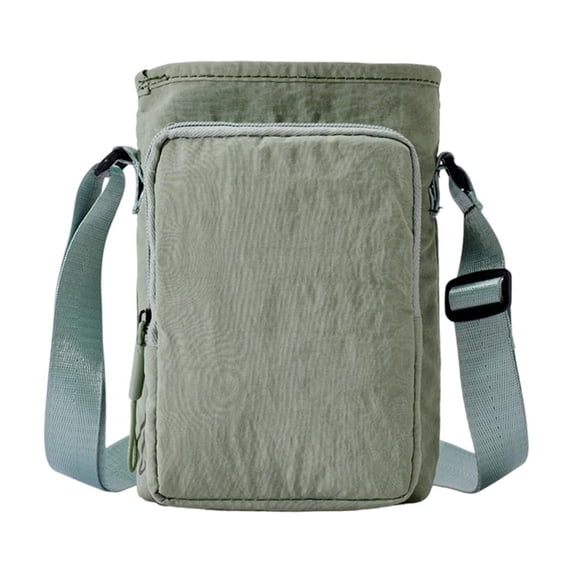Washable Fabric Small Crossbody Bag For Men Women Multi Compartment Casual Shoulder Bag For Daily Use