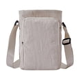 thumbnail image 1 of Washable Fabric Small Crossbody Bag For Men Women Multi Compartment Casual Shoulder Bag For Daily Use, 1 of 6
