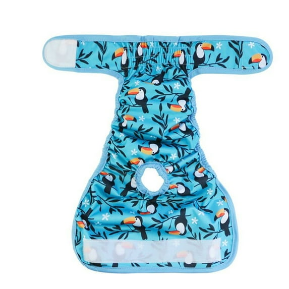 Washable Female Dog Diaper - No Leak Reusable Diapers for Doggy Female in Period - Highly Absorbent Dog Heat Panties with Adjustable Snaps Pet Physiological Pants