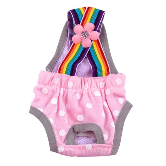 Washable Female Dog Diaper Sanitary Shorts Panties Pet Physiological Pants Dog Clothes Dot Print Underwear Briefs Pet Products
