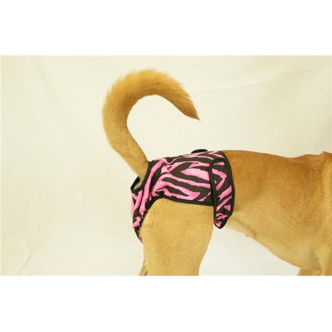 Washable Female Dog Diaper, Tiger - Fits Queen