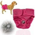 thumbnail image 1 of Washable Female Dog Diaper XL – Soft Breathable Sanitary Pant for Large Dogs, Adjustable Hook-and-Loop Pet Belly Band for Senior/Incontinent Dogs, Reusable Eco-Friendly Wrap (No Insert), 1 of 9