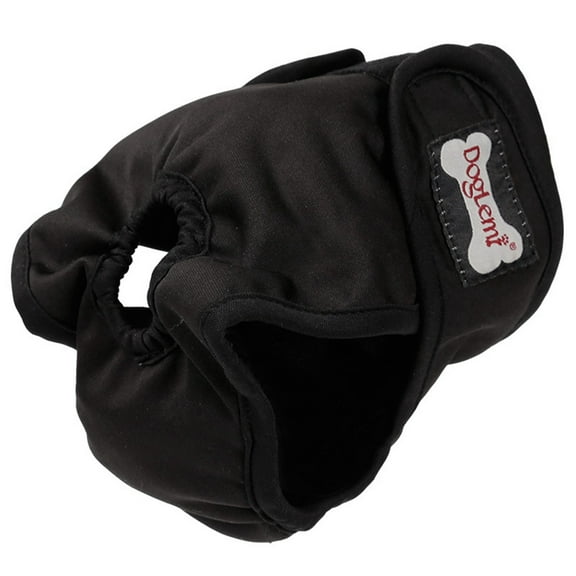Washable Female Dog Diapers,Reusable Heat Pants with Adjustable Straps,Leak Proof Period Panties for Small Medium Large Dogs,Incontinence & Travel，Black