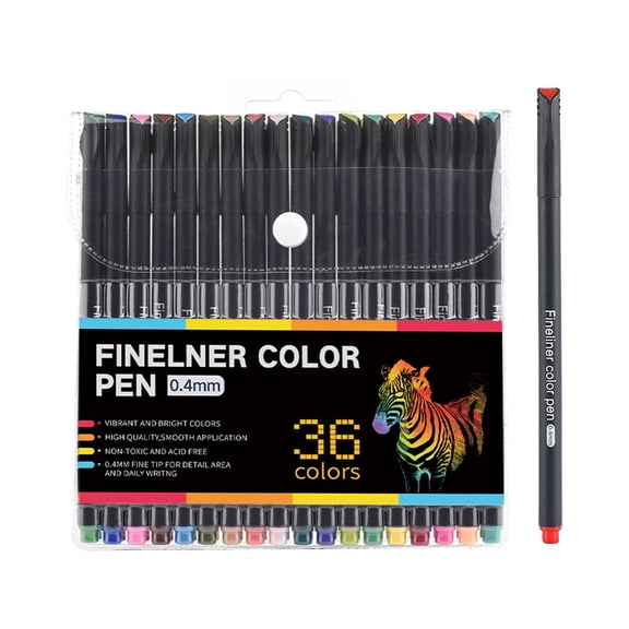 Washable Fine Liner Needle Pen, 0.4mm Colored Outline Markers For Smooth Writing And Drawing, Assorted Colors For Art And Study Projects (C)