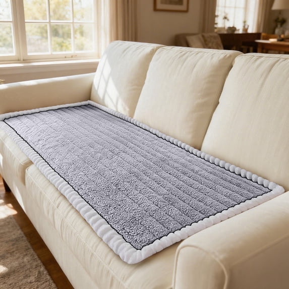 Washable Flannel Sofa Cover Protector Non Soft Pet Friendly Blanket Mat For 3 Cushion Couch 70x180cm