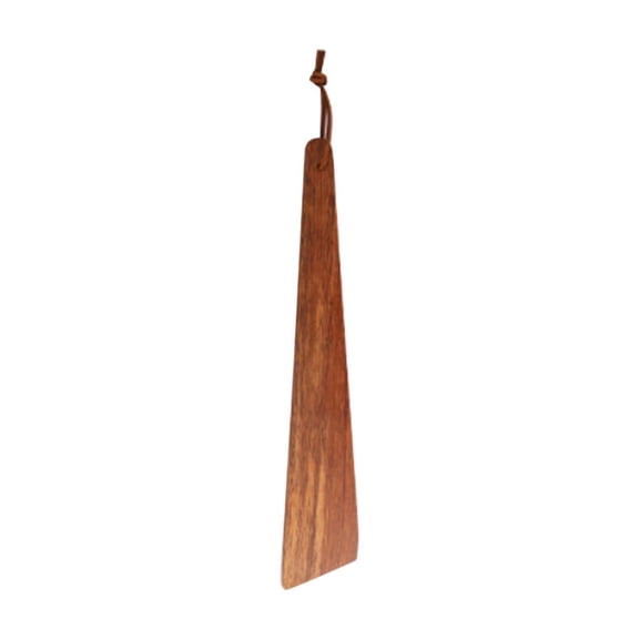 Washable Flat Wood Slope Spatula, Reversible Wooden Cooking Utensil for Flipping, Scraping & Turning, 10"x1.57"