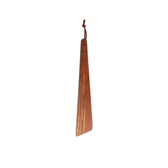 Washable Flat Wood Slope Spatula, Reversible Wooden Cooking Utensil for Flipping, Scraping & Turning, 10"x1.57"
