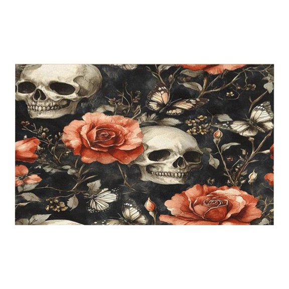 Washable Floral Area Rug Non Soft Short Pile Carpet For Living Room Bedroom Kitchen Kids Shag Rugs Wool Throw Blankets Brew Blanket Warm Throw Blankets for Couch Heavy Knit Blanket Soft And Warm