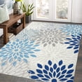 thumbnail image 1 of Washable Folding Back Rug Moroccan Flower Non-Shedding Area Rugs Boho Anti-Slip Area Rug Short Shag Plush Area Rug for Living Room, Bedroom,Children's Room, 1 of 9