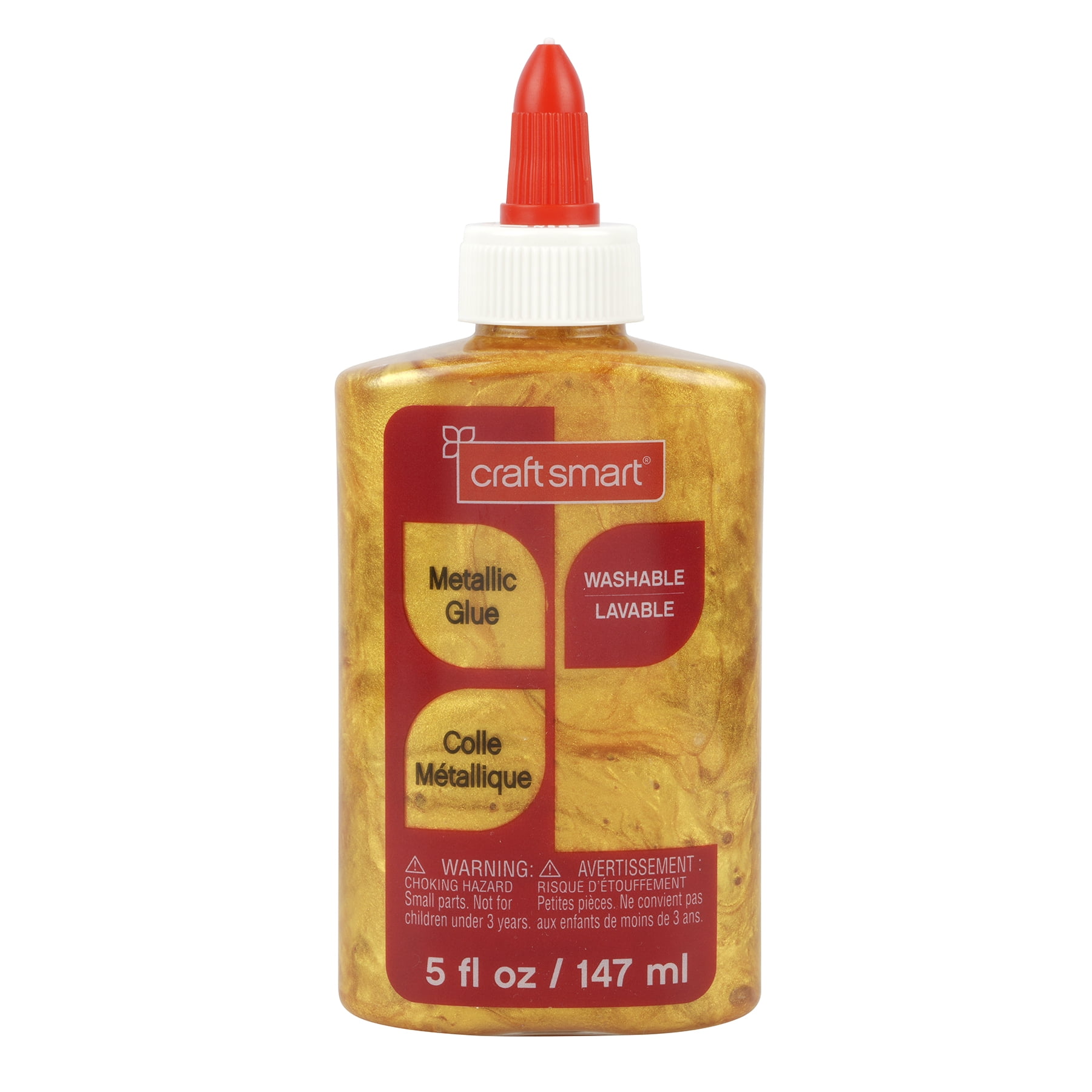 Washable Gold Metallic Glue by Craft Smart – Shimmer Finish - Ideal for Crafts - School Projects & DIY Art - 12 Pack