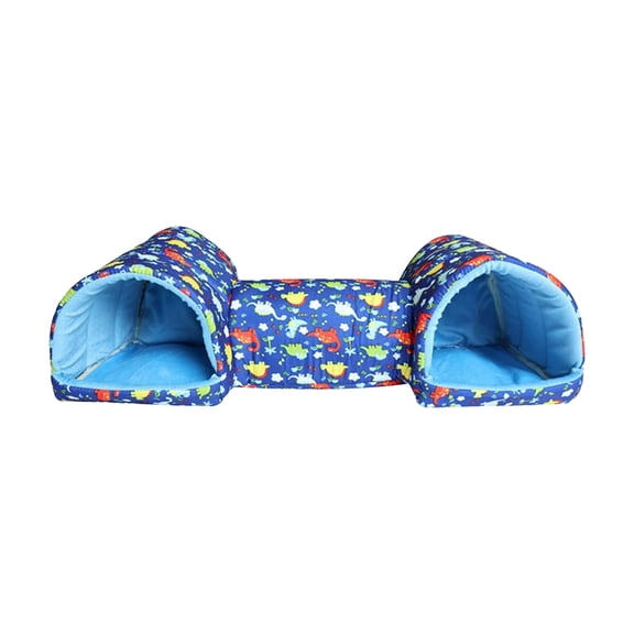 Washable Guinea Pig Bed Hideout Tunnel, Cute Small Animal Cave for Rabbits, Hamsters, and Ferrets, 20" L