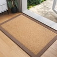 thumbnail image 1 of QiCaiJia Hallway Runner Rug 2x3 ft BrownJute Like Kitchen Runner Mat Rugs Non Slip, Woven Soft Entryway Farmhouse Runner Boho Floor Carpet for Indoor Laundry Hall Backdoor Bedroom Living Room, 1 of 8