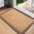 thumbnail image 1 of QiCaiJia Hallway Runner Rug 2x3 ft BrownJute Like Kitchen Runner Mat Rugs Non Slip, Woven Soft Entryway Farmhouse Runner Boho Floor Carpet for Indoor Laundry Hall Backdoor Bedroom Living Room, 1 of 9
