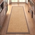 thumbnail image 1 of QiCaiJia Hallway Runner Rug 2x5 ft BrownJute Like Kitchen Runner Mat Rugs Non Slip, Woven Soft Entryway Farmhouse Runner Boho Floor Carpet for Indoor Laundry Hall Backdoor Bedroom Living Room, 1 of 7