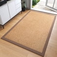thumbnail image 1 of QiCaiJia Hallway Runner Rug 3x5 ft BrownJute Like Kitchen Runner Mat Rugs Non Slip, Woven Soft Entryway Farmhouse Runner Boho Floor Carpet for Indoor Laundry Hall Backdoor Bedroom Living Room, 1 of 7