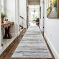 thumbnail image 1 of Washable Hallway Runner Rug for Home: Extra Long Runners for Entryway Living Room Dining Room - Stain and Water Resistant Rugs with Non-Slip Backing - Soft Low-Pile Carpet 2'6''x12' Beige Grey, 1 of 6