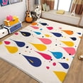 thumbnail image 1 of Washable Hallway Runner Rug Painted Water Drops Non Slip Carpet Bedroom Kitchen Rugs, Colorful Low-Pile Carpet For Living Room, Kitchen, Laundry, Bathroom 5x7ft, 1 of 6