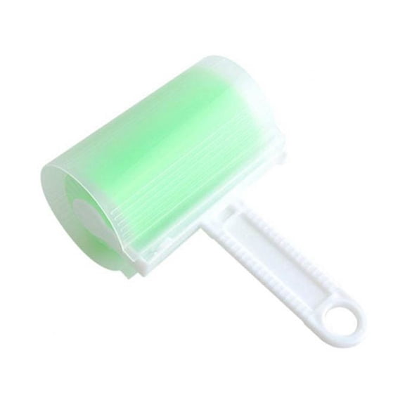 Washable Handheld Sticky Lint Roller Cleaner Portable Manual Hair Pilling Remover Tool(Green)