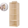 thumbnail image 1 of Washable Imitation Linen Hanging Organizer, Multi-Layer Foldable Closet Bag, Wardrobe Storage Pouch for Clothes Organization Use, 1 of 4