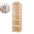 thumbnail image 1 of Washable Imitation Linen Hanging Organizer, Multi-Layer Foldable Closet Bag, Wardrobe Storage Pouch for Clothes Organization Use, 1 of 4