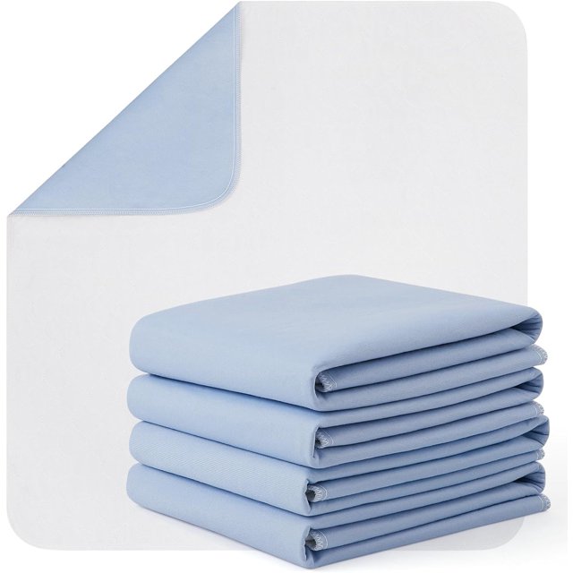 Washable Incontinence Bed Pad, 47x54 Inch2 Packs Reusable Bed