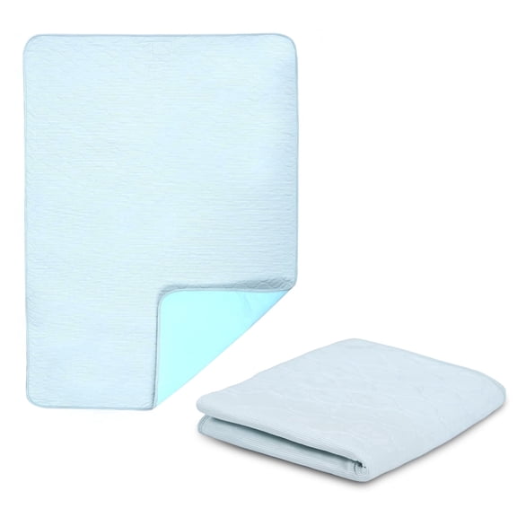 Washable Incontinence Bed Pads for Adults, Waterproof Reusable Underpads, Super Absorbent Mattress Protector, Quick Dry Pet & Kids Pee Pads 28x28 Inch