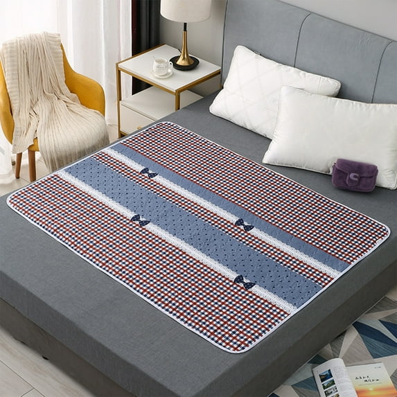 Washable Incontinence Underpad Bed Pad Reusable Absorbent Mat Waterproof Protection 59.06x39.37in for Adult Care Postoperative Recovery