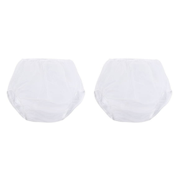 Washable Incontinences Briefs for Adult Leak Proof Reusable Underwear Water Resistant Diaper Covers for Men Women 2 Pack