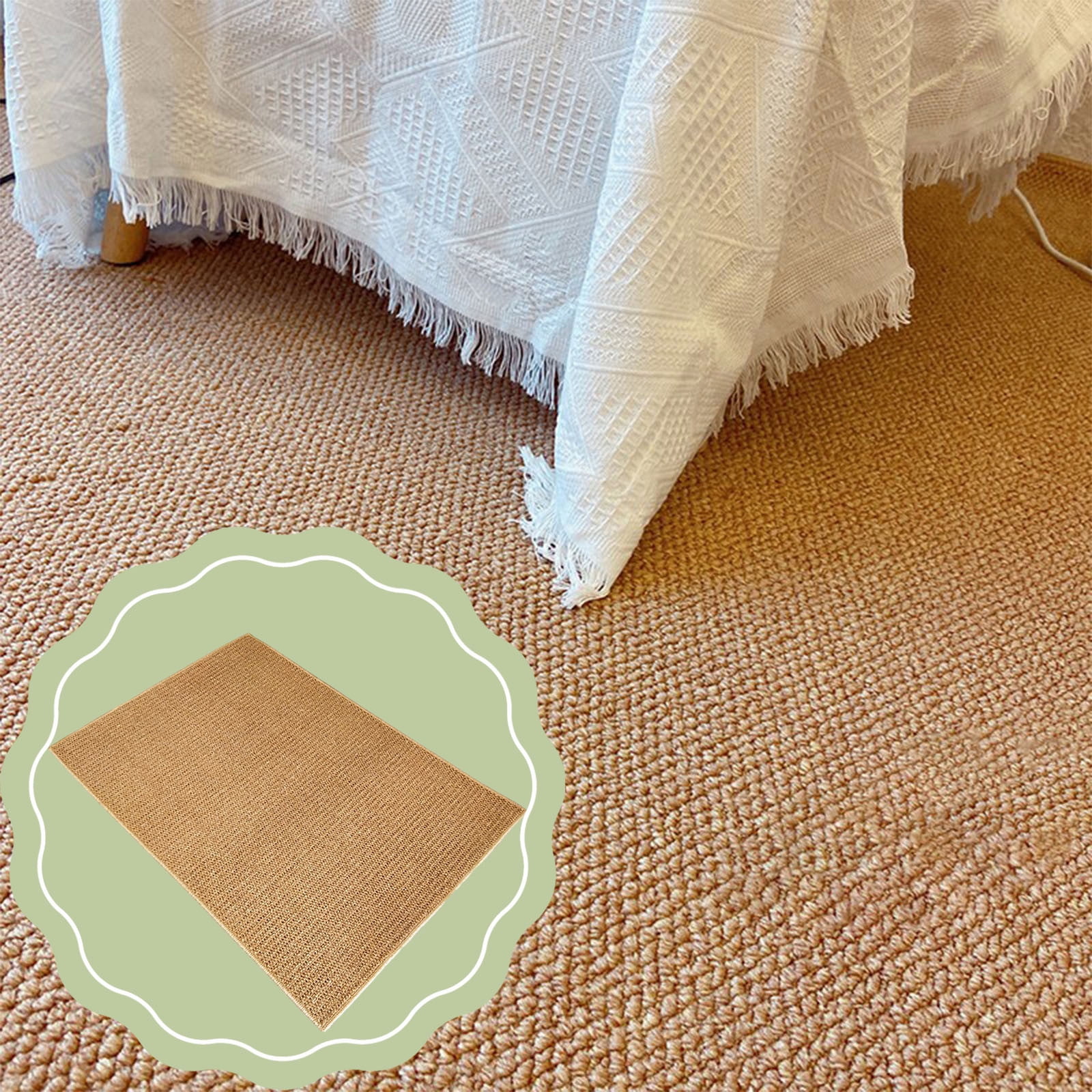 Washable Indoor And Outdoor Rug Waterproof And Windproof Brown Balcony Rug Waterproof Kitchen