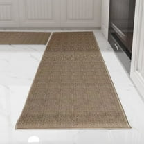 Jeoa Rug & Washable Runner for Kitchen ,Laundry room ,Bathroom Rug Runners for Hallways Non Slip,20"x 32" 20"x63"(Brown)